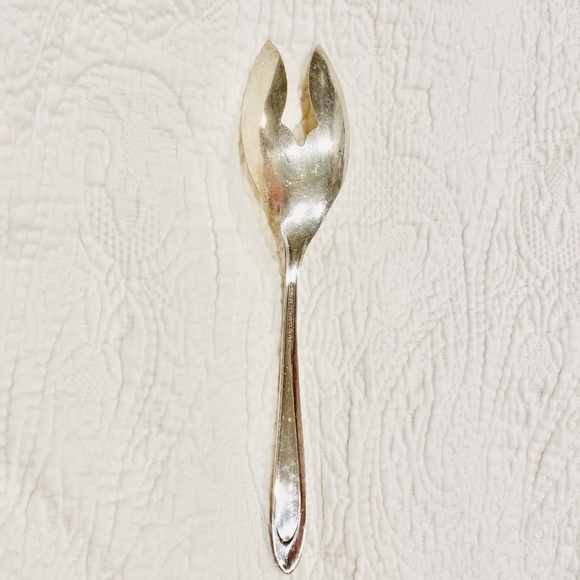 D5- Vintage 1960's Serving Utensil (Spork) by Meriden Silverplate - Picture 3 of 6